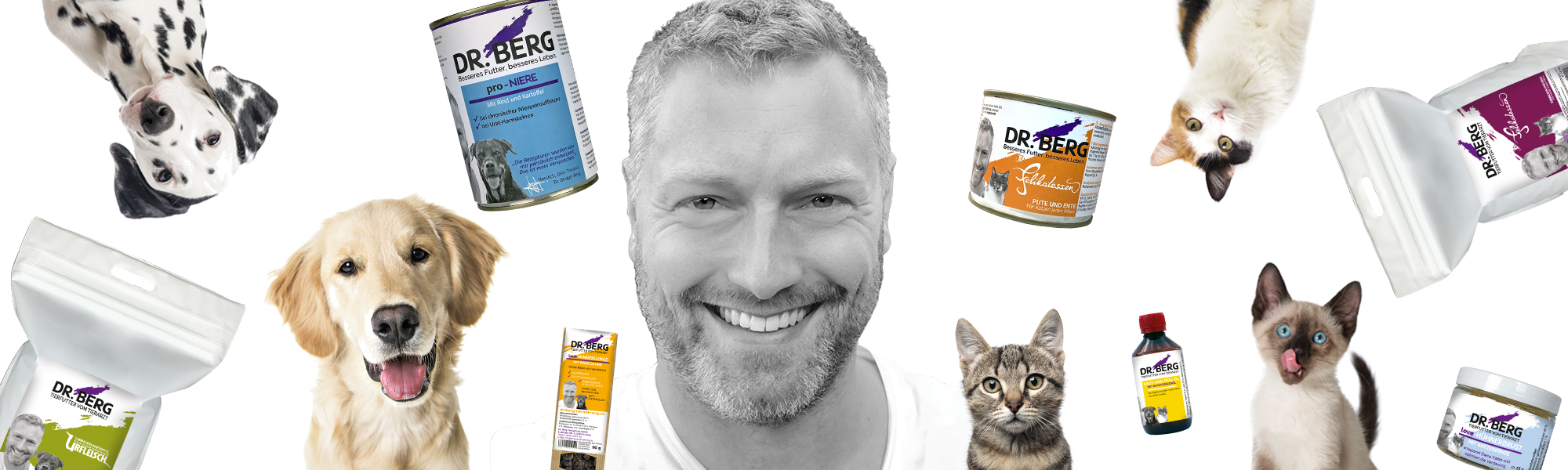 Banner: Dr.Berg Tiernahrung - Hundefutter und Katzenfutter