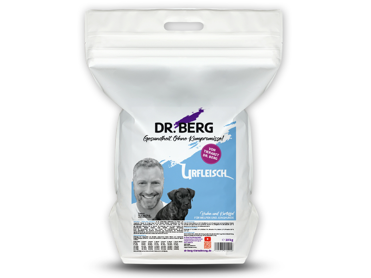 URFLEISCH Hundefutter Welpe | mit Huhn und Kartoffel