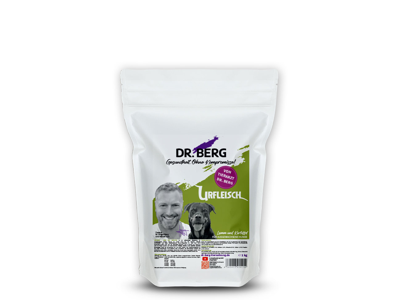 Dr. Berg URFLEISCH Hunde-Trockenfutter Adult | mit Lamm