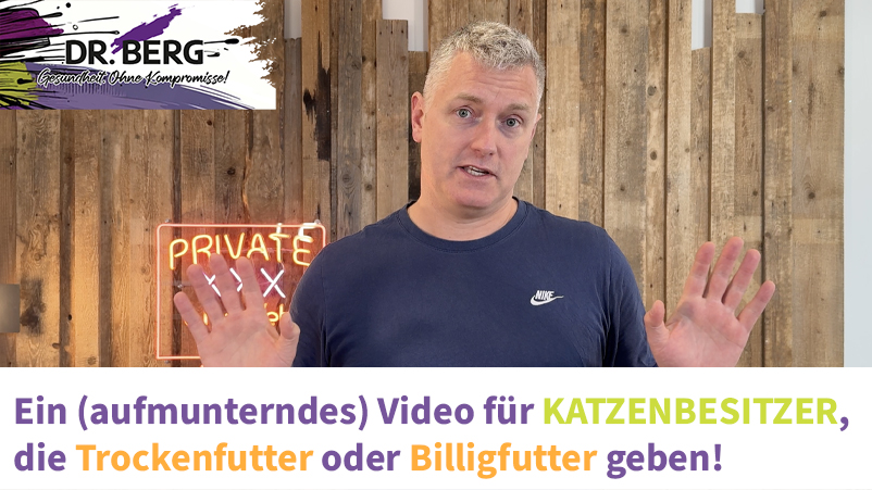 Ein (aufmunterndes) Video für Katzenbesitzer, die Trockenfutter oder Billigfutter geben!